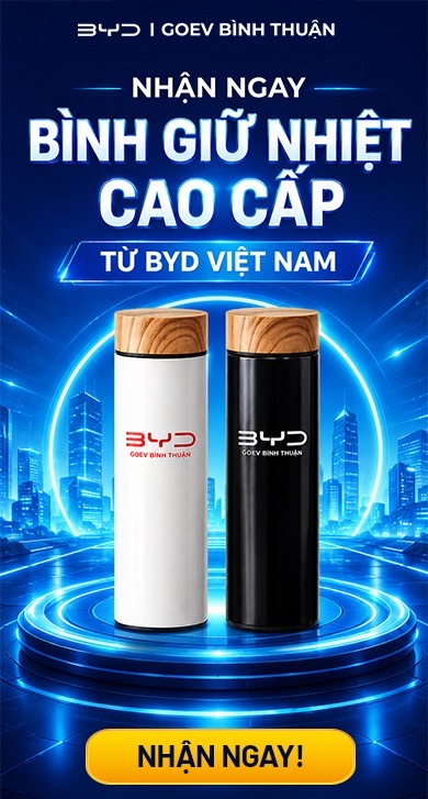 Nhận ngay bình giữ nhiệt cao cấp từ BYD Việt Nam