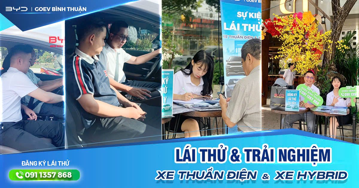 Lái thử xe BYD ngày 14/03/26