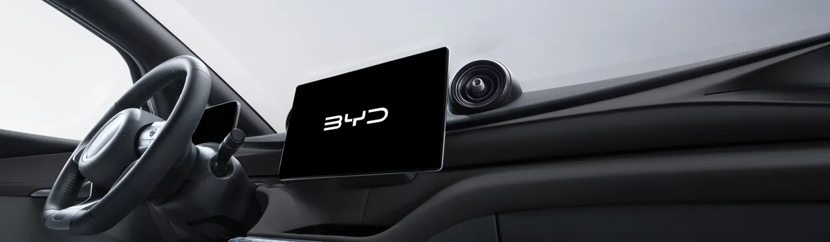 BYD Dolphin 2026 – Nội thất hiện đại với màn hình cảm ứng xoay 12.8 inch