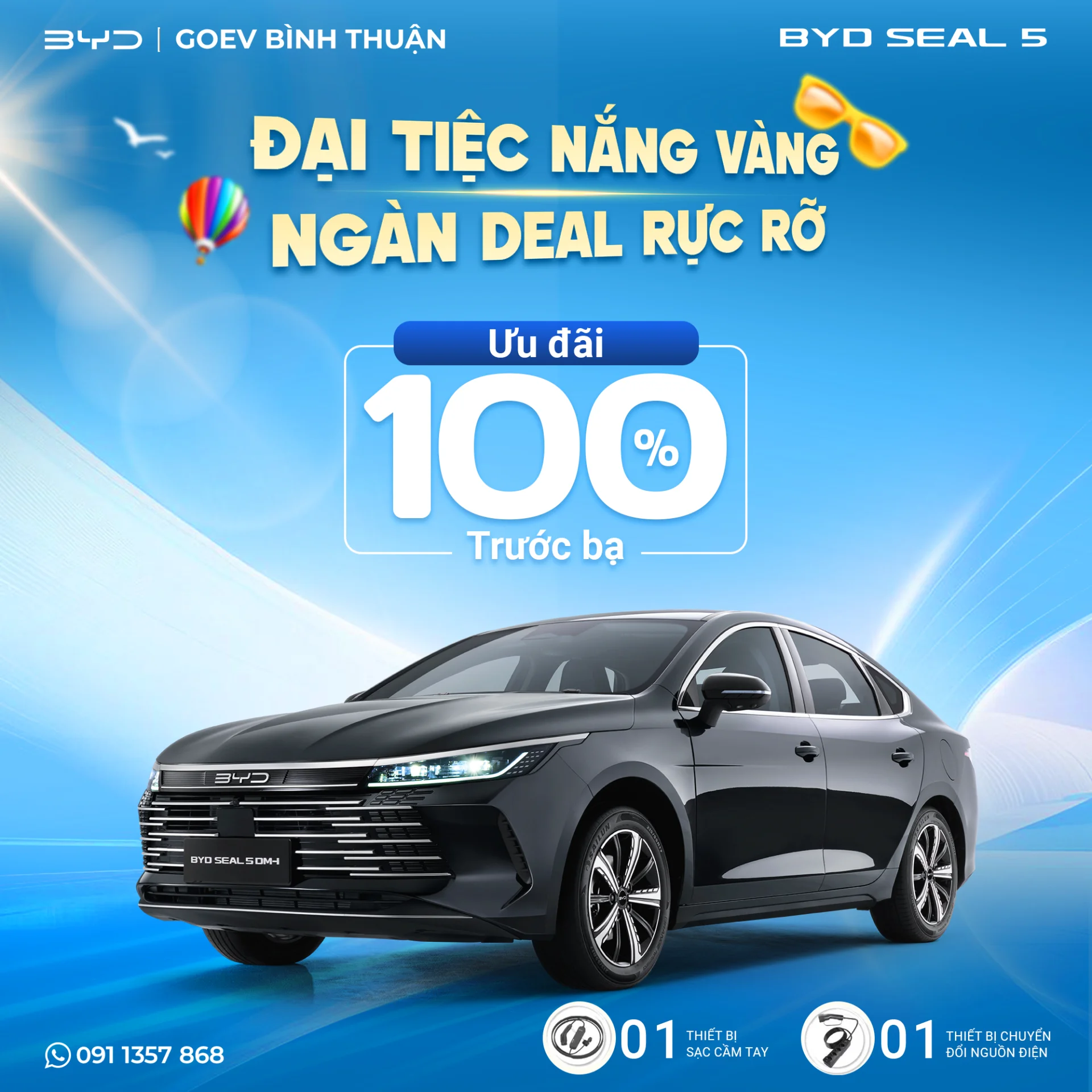 BYD Seal 5 DM-i – Sedan plug-in hybrid tầm kết hợp 1.200 km tại sự kiện Karinox 30/05
